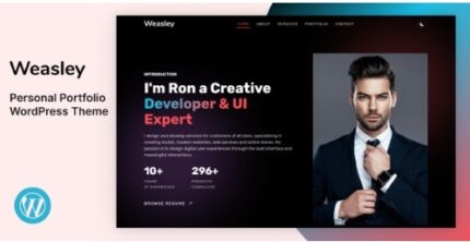 Weasley – Personal Portfolio WordPress Theme