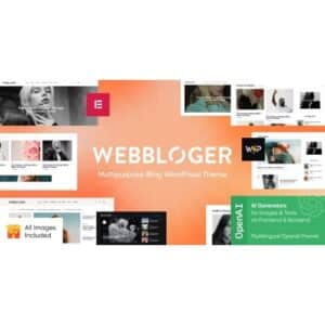 Webbloger Multipurpose Blog WordPress Theme