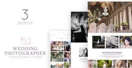Wedding Photographer WordPress Theme - Vivagh