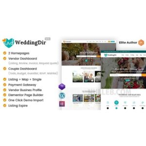 WeddingDir Directory & Listing WordPress Theme for Vendor / Supplier