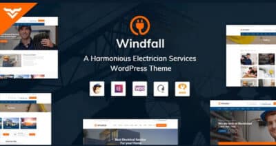 Windfall – Electrician Services WordPress Theme
