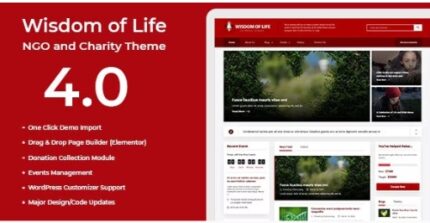 Wisdom Of Life: NGO and Charity Theme