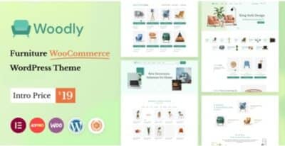 Woodly Animated Furniture WooCommerce Theme
