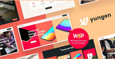 Yungen | modern digital agency business wordpress theme