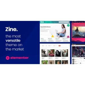 Zine website builder wordpress elementor theme