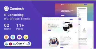 Zumtech it solutions & technology wordpress theme