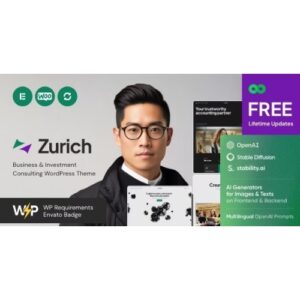 Zurich business & investment consulting wordpress theme