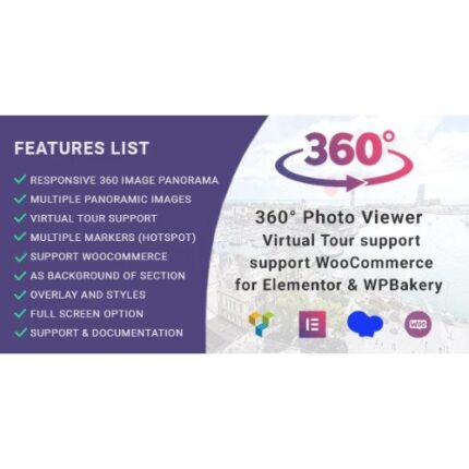 360° Photo Viewer (Virtual Tour) for Elementor, Gutenberg and WPBakery