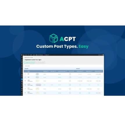 ACPT – Custom post types plugin for WordPress
