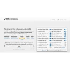 Admin and site enhancements (ase) pro