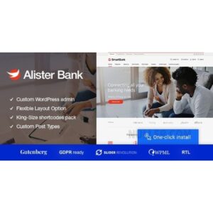 Alister Bank Credits & Banking Finance WordPress Theme