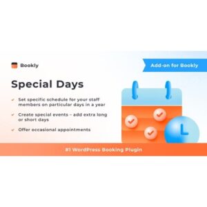 Bookly Special Days (Add on)