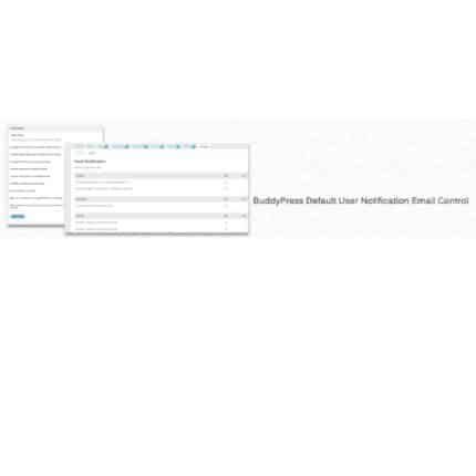 BuddyPress Default Email Notification Settings Control