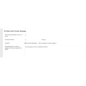 BuddyPress Private Message Rate Limiter