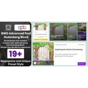 BWD Advanced Blog Post Block Plugin For Gutenberg