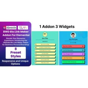 BWD Bio Link Maker Addon For Elementor