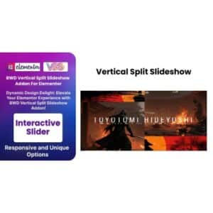BWD Vertical Split Slideshow Addon For Elementor