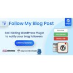 Follow My Blog Post - WordPress / WooCommerce Plugin