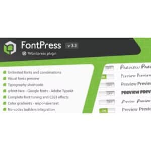 FontPress WordPress Font Manager