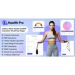 Health Pro - Calorie, Water Intake, BMI Calculator with AI Chatbot Assistant WordPress Plugin