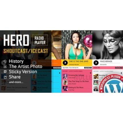 Hero - Shoutcast and Icecast Radio Player With History - WordPress Plugin