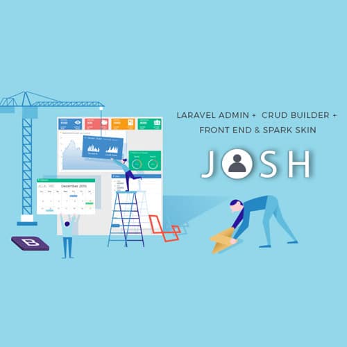 Josh – Laravel Admin Template + Front End + CRUD Josh – Laravel Admin Template + Front End + CRUD - Image 1