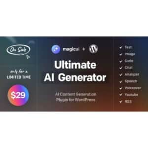 MagicAI for WordPress AI Text, Image, Chat, Code, and Voice Generator