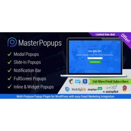 Popup Plugin for WordPress & Popup Editor - Master Popups for Email Subscription
