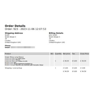 Print Orders and Address Labels WooCommerce