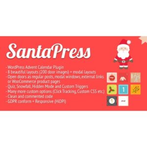 SantaPress WordPress Advent Calendar Plugin & Quiz