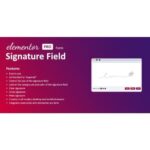 Signature Field for Elementor form