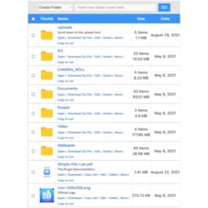 Simple File List Pro