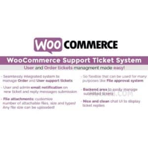 WooCommerce Support Ticket System