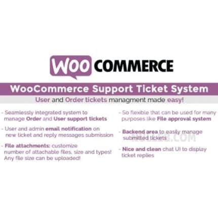 WooCommerce Support Ticket System