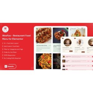 WooFoo Restaurant Food Menu for Elementor