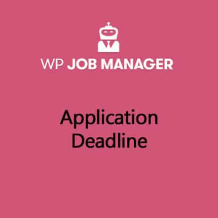 WP Job Manager Application Deadline Addon