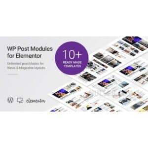 Wp post modules for newspaper and magazine layouts (elementor addon)