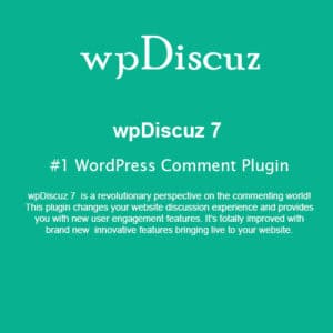Wpdiscuz – #1 wordpress comment plugin