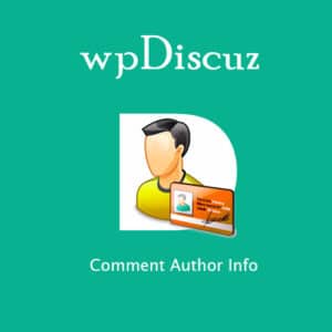 Wpdiscuz – comment author info