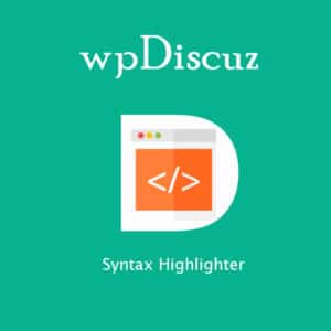 Wpdiscuz – syntax highlighter