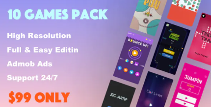 10 game mega bundle trending games admob ready to publish codermarket.png