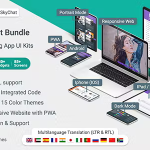 3 apps in 1 flutter ui kit bundle ecommerce chat and blog codermarket.png