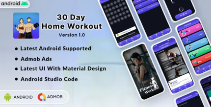 30 days home workout full android app admob ads codermarket.png