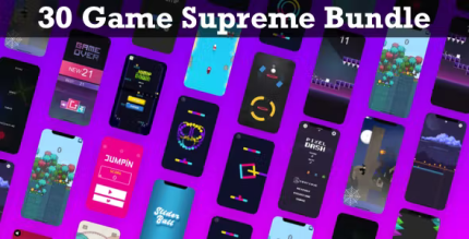 30 game supreme bundle trending games admob ready to publish codermarket.png