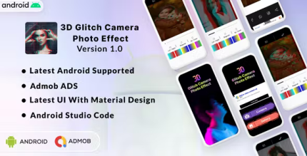 3d glitch camera photo effect iphone 14 camera photo effect admob ads .png