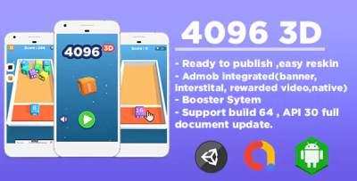 4096 3d unity game template unity ads codermarket.png