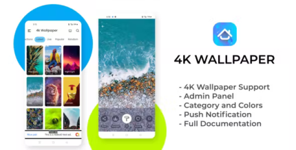 4k wallpaper app with live wallpaper and admin panel codermarket.png