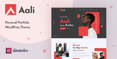 Aali personal portfolio wordpress theme codermarket.png