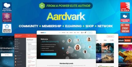 Aardvark community membership buddypress theme codermarket.jpg