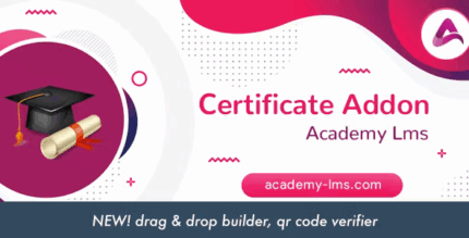 Academy lms certificate addon codermarket.png